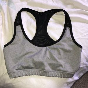 Gray Sports Bra